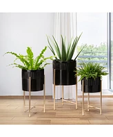 Glitzhome Modern Metal Plant Stands, Set of 3