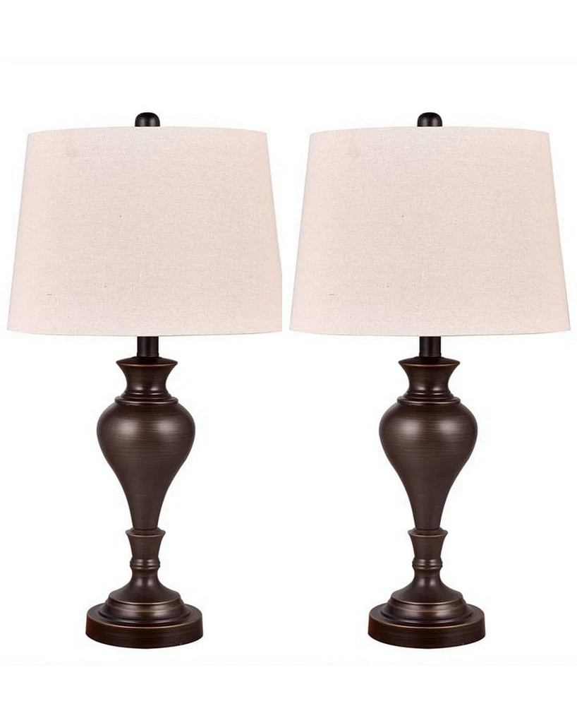 Fangio Lighting Table Lamps with Usb Port, Set of 2