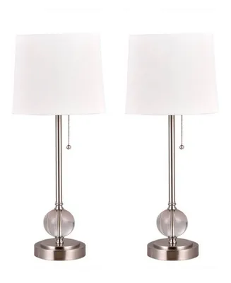 Fangio Lighting Crystal Table Lamps with Usb Port