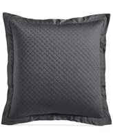 Charter Club Damask Quilted Cotton Sham, European, Exclusively at Macy's