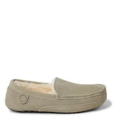 Dearfoams Men's Fireside By Melbourne Genuine Shearling Moccasin Slipper