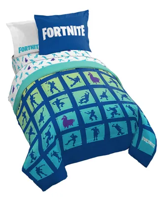 Fortnite Boogie Bomb 7 Piece Bed Set, Full - Multi