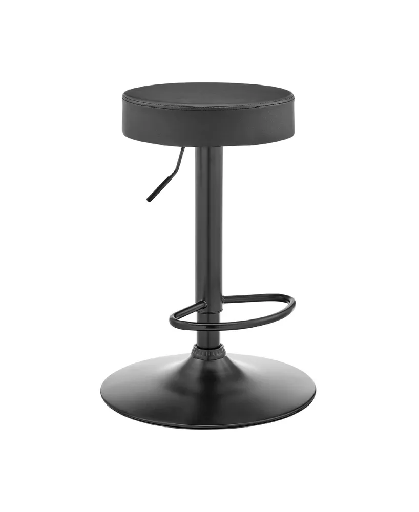 Dax Backless Faux Leather Adjustable Bar Stool