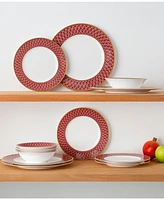 Noritake Crochet 12- Pc Dinnerware Set, Service for 4