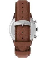 Timex Men's Waterbury Traditional Chrono Tan Leather Strap Watch 42mm