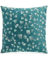 Charter Club Damask Designs Embroidered Ferns Decorative Pillow, 18" x 18",, Exclusively at Macy's