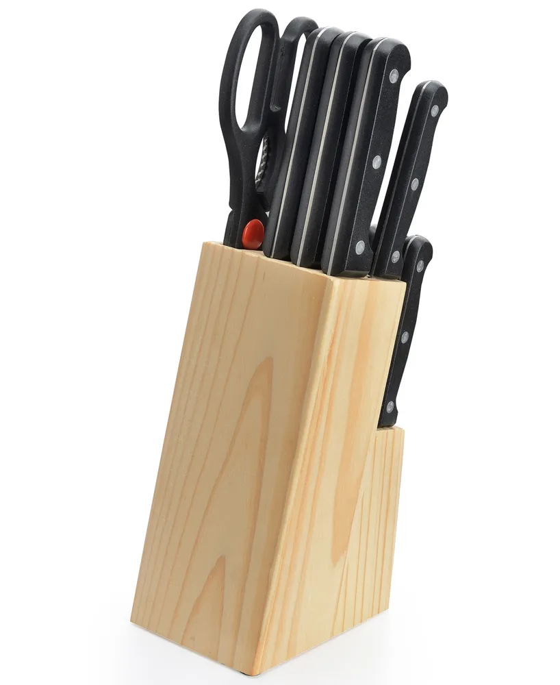 Kitchen Knife with Wooden Block, Set of 13