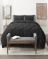 Nestl Pinch Pleat 3-Pc. Duvet Cover Set, California King