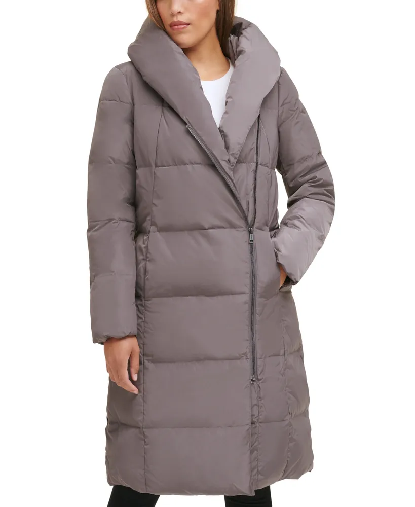 Cole Haan Women's Signature Asymmetrical Pillow-Collar Down Puffer Coat