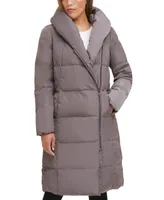 Cole Haan Women's Signature Asymmetrical Pillow-Collar Down Puffer Coat