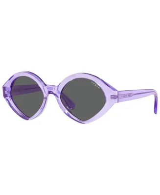 Mbb X Vogue Eyewear Sunglasses, VO5394S 52 - Transparent Lilac