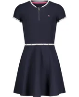 Tommy Hilfiger Little Girls Quarter Zip Dress