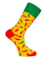 Men's Luxury Novelty Crew Socks in Chili Burger Gift Box, Pack of 3