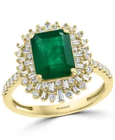 Effy Emerald (2-1/5 ct. t.w.) & Diamond (1/2 ct. t.w.) Ring in 14k Gold