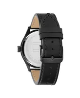 Tommy Hilfiger Men's Leather Strap Watch 38mm