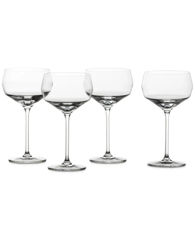 Oake Stackable Short Stem Wine Glasses, Set of 4, Created for Macy's - Amber