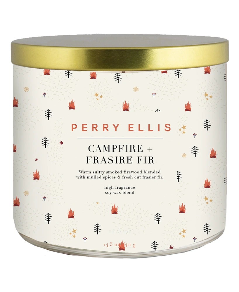 Perry Ellis Campfire and Frasier Fir Candle, 14.5 oz