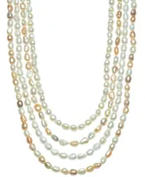 Cultured Freshwater Baroque Pearl (7-8mm) 36" Strand Necklace