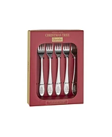 Spode Christmas Tree Cocktail Forks, Set of 6