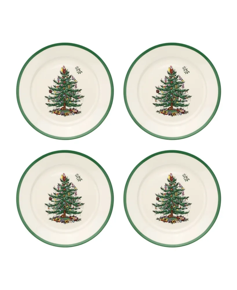 Spode Christmas Tree Luncheon Plate, Set of 4