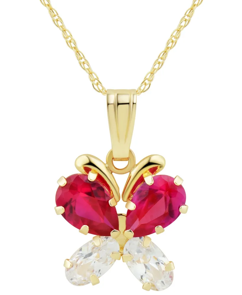 Anna Stella 1 Pcs Stylish Red Butterfly Pendant with Chain Gold-plated  Metal Butterfly Gold-plated Metal Pendant Price in India - Buy Anna Stella  1 Pcs Stylish Red Butterfly Pendant with Chain Gold-plated
