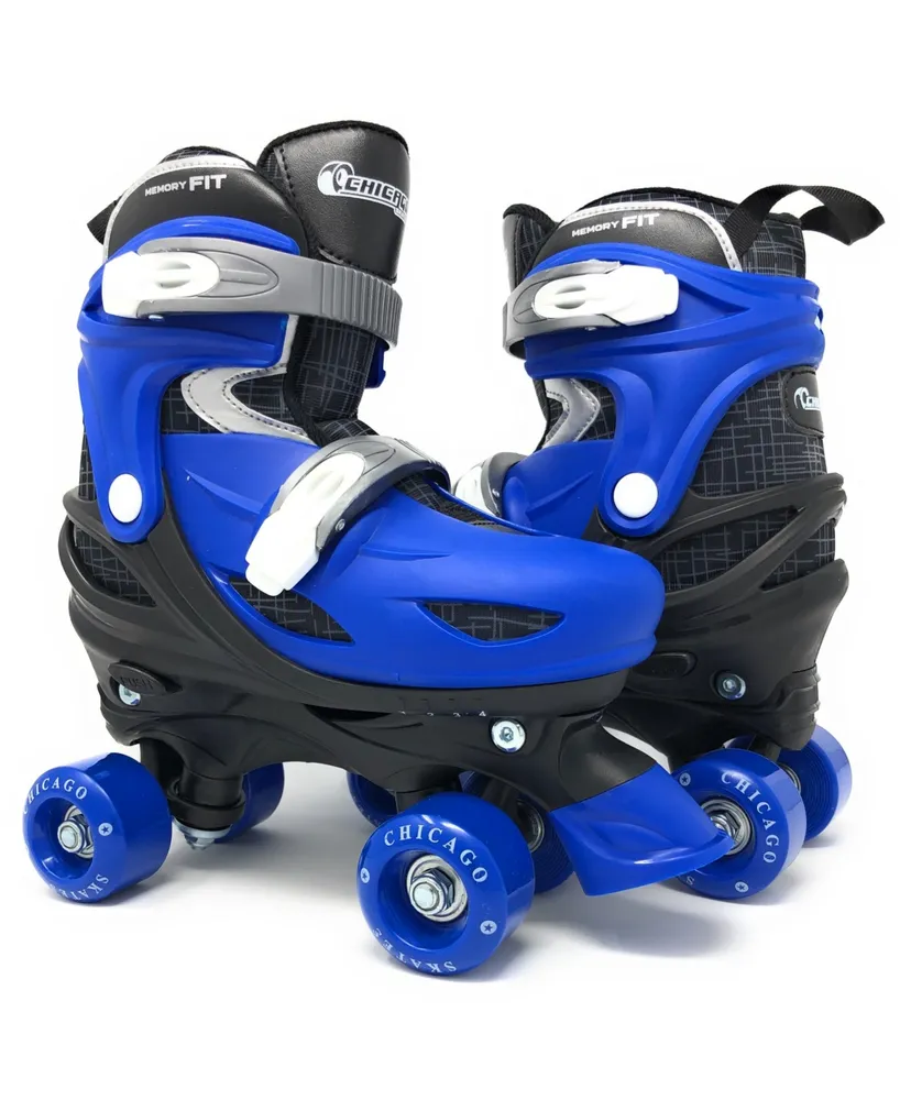 Chicago Boys Adjustable Quad Roller Skate Set, 7 Pc Set