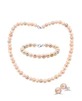 Effy 3-Pc. Set Multicolor Cultured Freshwater Pearl (8mm) Necklace, Bracelet & Stud Earrings