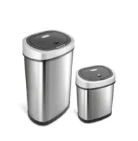 Rectangular Motion Sensor Trash Can Combination Set