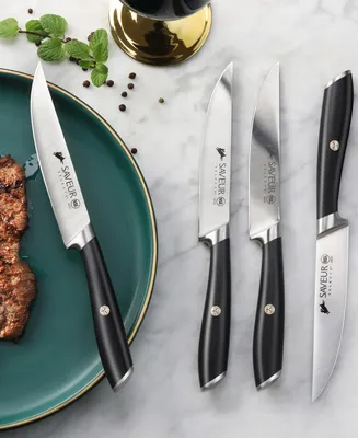 Saveur Selects Voyage Series 4-Pc. Fine Edge Forged German Steel Steak Knife Set