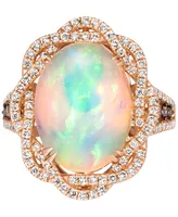 Le Vian Neopolitan Opal (4-1/2 ct. t.w.) & Diamond (1 Statement Ring 14k Rose Gold (Also Available White or Yellow Gold)