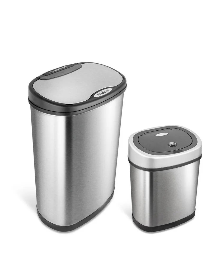 Rectangular Motion Sensor Trash Can Combination Set