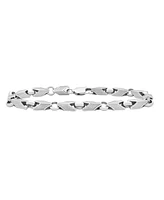 Men's Polished Link Bracelet in Sterling Silver