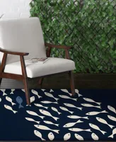 Northern Weavers Vera Swimming Fish 6'7" x 9'6" Outdoor Area Rug