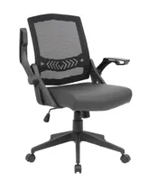 Boss Office Products Mesh Flip Arm Task Chair