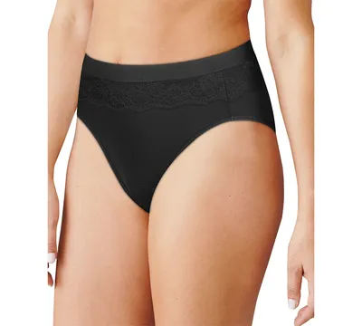 Bali Women's Light Leak Protection Hi-Cut Brief Period Underwear DFLLH1
