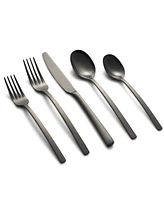 Cambridge Silversmiths Beacon Black Satin 45-Piece Flatware Set, Service for 8