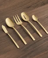 Cambridge Silversmiths Beacon Gold Satin 45-Piece Flatware Set, Service for 8
