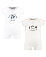 Touched by Nature Baby Boys and Girls Organic Cotton Rompers