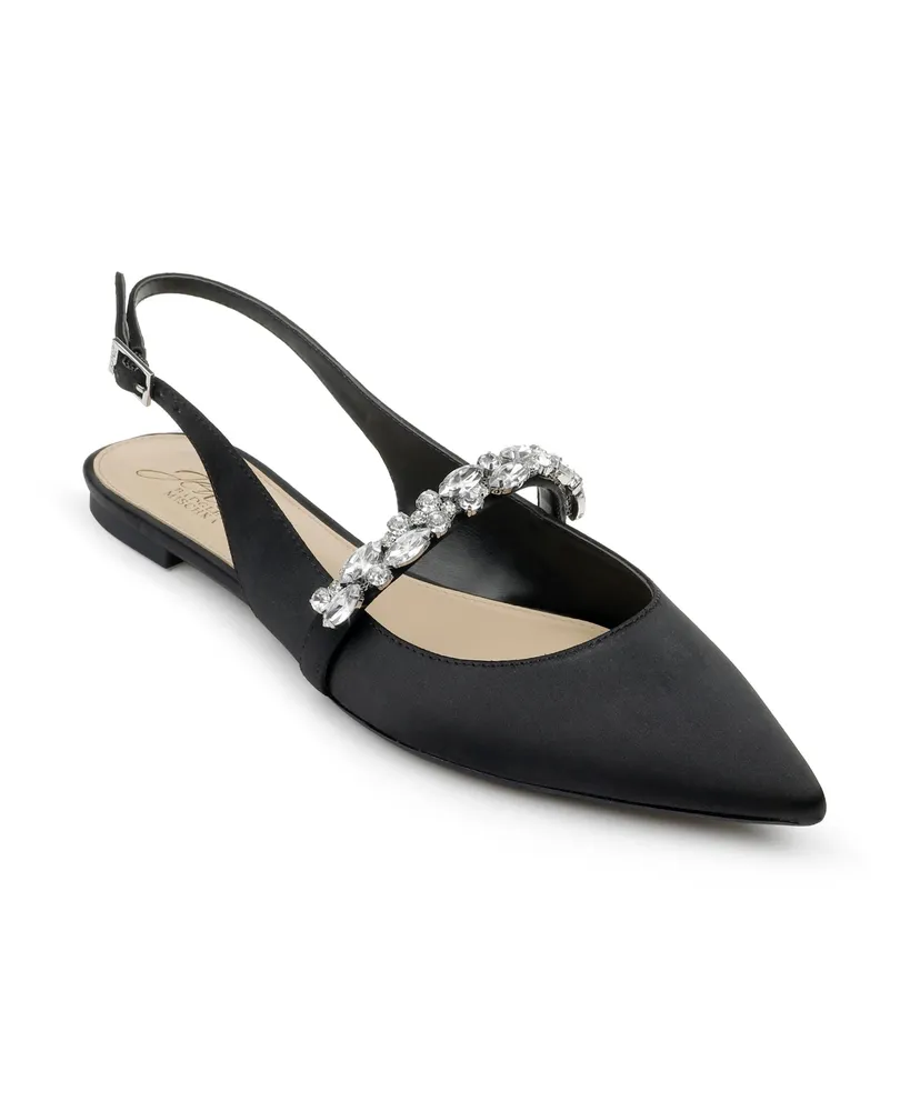 Jewel Badgley Mischka Women's Bambi Slingback Evening Flats