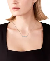 Portfolio by De Beers Forevermark Diamond Seven Stone Bezel Necklace (7/8 ct. t.w.) in 14k White Gold, 16" + 2" extender