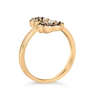 Le Vian Chocolate Diamond & Vanilla Diamonds Ring (3/8 ct. t.w.) 14k Rose, Yellow or White Gold