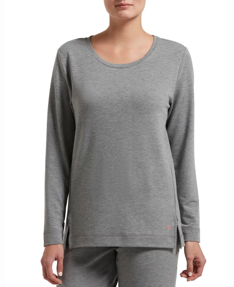 Hue Solid Long Sleeve Lounge T-Shirt