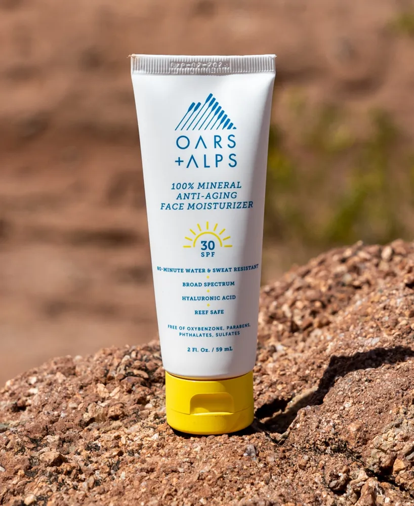 Oars + Alps 100% Mineral Anti-Aging Face Moisturizer Spf 30, 2