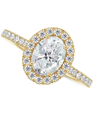 Portfolio by De Beers Forevermark Diamond Oval Halo Engagement Ring (1 ct. t.w.) in 14k Gold