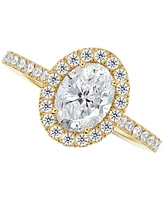 Portfolio by De Beers Forevermark Diamond Oval Halo Engagement Ring (1 ct. t.w.) in 14k Gold