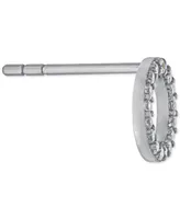 Giani Bernini Cubic Zirconia Circle Stud Earrings in Sterling Silver, Created for Macy's