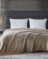 Kenneth Cole Reaction Solid Ultra Soft Plush Blanket