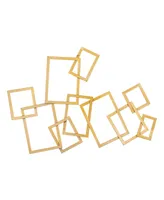 CosmoLiving by Cosmopolitan Contemporary Wall Decor - Gold