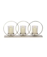 Contemporary Candle Holder - Silver