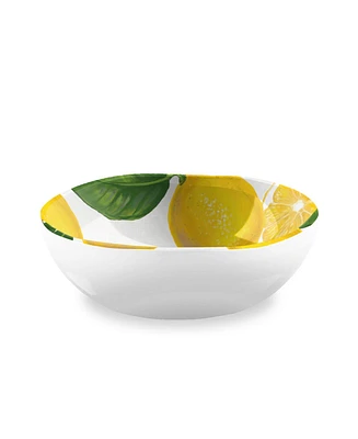 Tarhong Lemon Fresh Melamine Cereal Bowls, Set Of 6